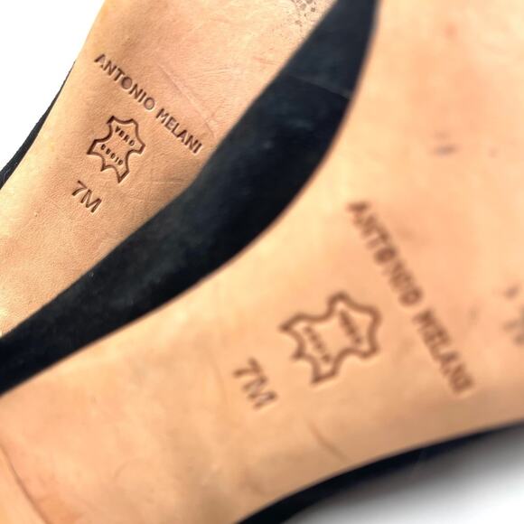 ANTONIO MILANI CANDACE stiletto shoes black sz 7 - Picture 10 of 12